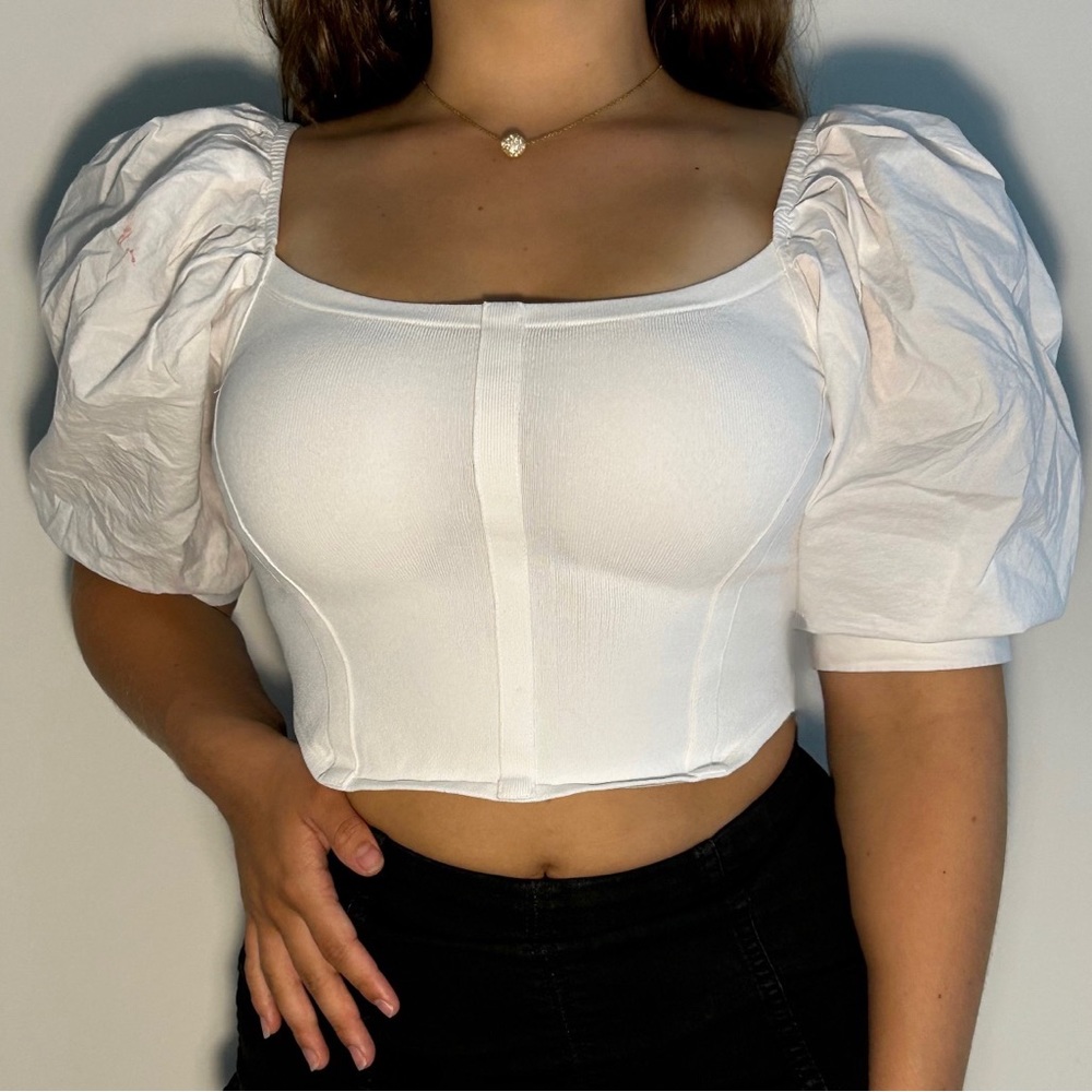 White Boutique puff sleeve top